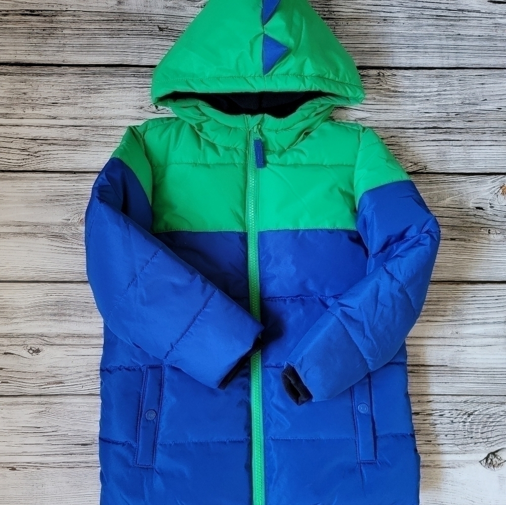 Dinosaur Fleece Lined Coat Size 6 NWOT Gymboree